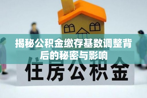 新罗揭秘公积金缴存基数调整背后的秘密与影响