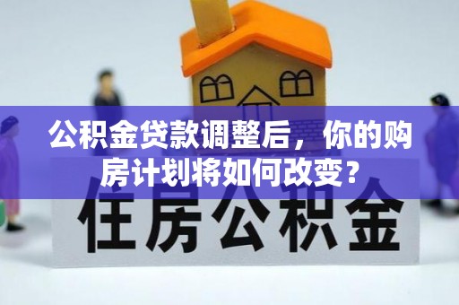 新罗公积金贷款调整后，你的购房计划将如何改变？