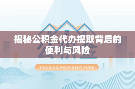新罗揭秘公积金代办提取背后的便利与风险