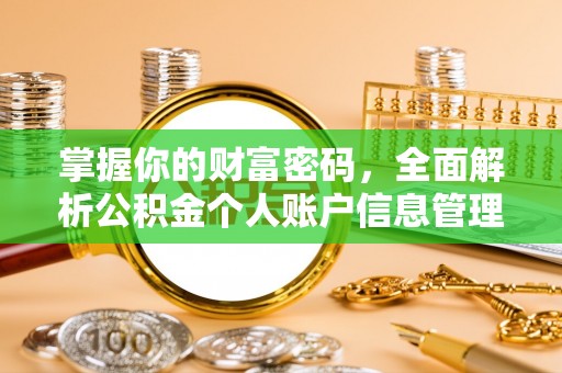 新罗掌握你的财富密码，全面解析公积金个人账户信息管理与优化
