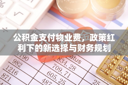 新罗公积金支付物业费，政策红利下的新选择与财务规划
