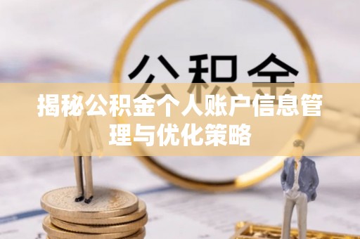 新罗揭秘公积金个人账户信息管理与优化策略